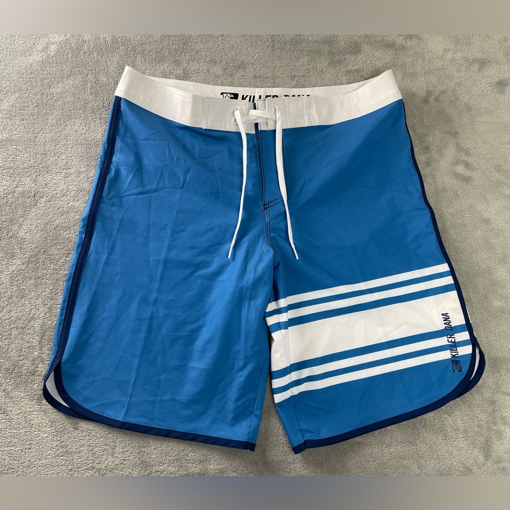 KILLER DANA Board Shorts Surf Swim Trunks Men's Size 36 Boardshorts NWOT Blue
